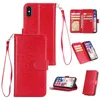 Przypadki telefoniczne Wielofunkcyjne Flip PU Skórzany Portfel 9 Karty Slots Case dla iPhone 11 Pro Max XR XS X 8 7 6 Samsung S10 Plus S10E Uwaga 10 10+ A10 A30 A50 A70