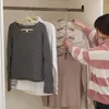 Hängar rack hushållshängare flerskikts rostfritt stål svamprock som hänger garderob förvaringsorganisatör kläder handduk