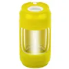 Färgglada bärbar LED-rökning Multi-Function Dry Herb Tobak Grind Spice Miller Grinder Crusher Slipning Storage Stash Case Jars Bottle Shape DHL Gratis