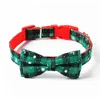 Dog Collars & Leashes Pet Cat And Christmas Snowflake Red Bow Small, Medium Large Accessories Supplies