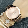 ブランドリストウォッチ女性女の子の女性ニューヨークスタイルダイヤルメタルスチールバンドQuartz Clock Co 6123229i