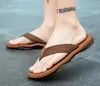 Tofflor män sommar avslappnad mode män strand non-halp flip flops stor storlek klipp fot sandaler bekväma andningsbara herrskor