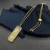 Collana con stella a due lati con pendente quadrato a catena semplice di moda per donne Gioielli da donna di lusso Collane Regali Zk30 X0707