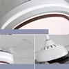 Ventilatori da soffitto 86LIGHT Il ventilatore moderno illumina la lama invisibile con telecomando 3 colori LED per il ristorante della camera da letto della sala da pranzo domestica