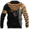 Merk Mode Herfst Hoodies Premium Tiger Skin 3D Gedrukt Heren Sweatshirt Unisex Zip Trui Casual Jas DW0198 211106