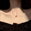 2022 Collar gótico de circón de circón digital romano para mujer Fiesta de joyería coreana niña sexy de clavícula de lujo