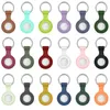Soft TPU Silicone Protective Cases for Airtag Anti-lost Device Finder Keychain Tracker Protect Cover with Buckle Scratch Resistant