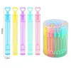 Mini Bubble Toys Colorful Peach Heart Tube Bubbles Shake Bubble Stick OF CAN'T BLOW BREAK Summer Gifts For Weddings And Parties