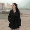 Trench femme manteau femme pour femme 2022 mode cordon taille réglable simple boutonnage vêtements d'extérieur coréen mince printemps