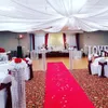 10 stks in een set 1.4m w * 10 m L per stuk wit of kleurrijke pure ijs zijde plafond drape stof voor bruiloft decoratie