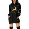 Wholesale Product Cartoon Printed Long Sleeve Pullover Hoodies Sweatshirt Trendy Chic Party Christmas Dress Casual Outfits 210525