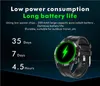 Lyxig rostfritt stål Smart Watch Cardio för män Kvinnor med blodtryckshastighet Mätning Fitness Armband Sport Vattentät Armbandsatch Fit iOS Android