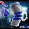 Elbow Sports Pads Knee Support Sile Spring Protector Basket Basket Kör Pad Dance Kneepad Tactical KneeCap 8cm4s Ge467