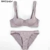 NXY sexy set NHKDSASA Dünne Tasse Sexy Glatte Und Spurlose Damen BH-Set Breiter Schultergurt Push-Up 1/2 Halbhöschen Dessous 1127