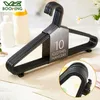 Laundry Bags WBBOOMING 10pcslot Plastic Adult Coat Drying Rack Strong Clothes Hangers For TopsSkirtsDressesTrousers NonSlip H5417589