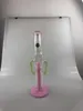 Akcesoria do palenia, staw 14mm, bong, stały różowy i zielony