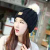 Women Crochet Knit Cap Winter Skullies Beanies Warm Caps Ladies Knitted Stylish Hats Plus Velvet Ear Protecto Wool Beanie/Skull Oliv22