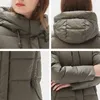 cappotto di marca di abbigliamento lungo invernale da donna con cappuccio di alta qualità di moda GWD20310I 211011