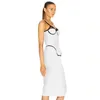 Sommer Mode Verband Kleid Frauen Sexy Spaghetti Strap Nähte Bodycon Club Promi Abend Party Track Vestidos 210527