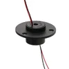 1pcs spoll hole slip Ring 2/4/6/12ch配線1.5a 2a低電流中空スリックスホールDia 5mm 7mm導電性リング