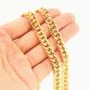 Chains 6/8/10/12/14/17/19mm Width Trendy Gold Chain For Men Women Hip Hop Jewelry Stainless Steel Curb Necklace Jewelery