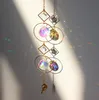 Sun Catchers Hanging Crystal Ball Beaded Ornament Garden Decorations Window Patio Lawn Moon Star Pendant Glass Prism Rainbow Maker8507636