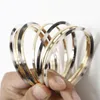 Ättiksyra leopardtryck för kvinnor kvinnlig vintage elegant flerskikt akrylmetallarmband pulsera armband