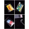 쥬얼리 파우치, 가방 200 명의 명확한 자체 접착제 7cm x 13cm 껍질과 작은 물체, 보석, 예술 공예품 디스플레이 포장용 플라스틱