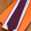 Cravate en soie pour hommes 7.5cm flèche cravates en soie design teint en fil avec étiquette cravate boîte cadeau de marque exquise