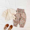 Spring Summer Kids Baby Girls Floral Pants Children's Clothing Anti-mosquito Pant Children Bloomers 210429