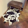 Tapis imprimé vache mignon 75x110cm 29,5 "Wx43,3" L Tapis amusant agréable pour décorer la chambre des enfants / sous la table basse / chambre d'enfant sur le thème du cowboy 210727