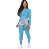 Women's Tracksuit Lightweight Women Casual Long Sleeve Set Top + Pants Matching Sets Workout Gym Suit Tracksuit Women Homewear 210930