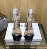 Med Box Officiell kvalitet Sandaler Amina Tofflor Skor Crystal-Embellished Slingback Pumpar Muaddi Restocks Begum Slingbacks FNE