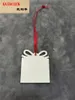 Sublimatie Lege Kerstdecoratie Hanger MDF Dubbelzijdig Afdrukken DIY Geschenken Warmteoverdracht Printing Plaat Tag Producten