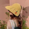 Bucket Hat Kvinnors Sommar Solskydd Fisherman's Hat Mångsidig Sunscreen Big Ee Dubbelsidig