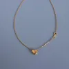 Pendentif Colliers Coeur avec clé Charme Collier Mode Or Nom en acier inoxydable pour les femmes Cadeau de la Saint-Valentin