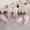 1 шт. Розовые ползунки 3D наклейки для ногтей прямые изогнутые вкладыши на полоску лента обертки геометрические ногти художественные украшения NA214