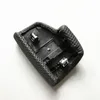 Black Perfurado Seletor de Couro Alavanca Manípulo Gear Show Botão Handebol Capa Para A4 B9 A5 Q7 Q5 2019