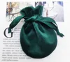 Round Velvet Jewelry Bag with Drawstring Dust Proof Jewellery Cosmetic Storage Gift Packaging Pouches for Boutique Retail Shop Package Bags