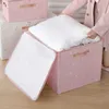 Foldable Storage Box Clothes Organizer Large Capacity Clothing Pillow Quilt Blanket Underwear Opbergbox Closet 210922