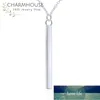 Charmhouse Collane in argento puro per donna Collana con ciondolo a strisce Collier Femme Accessori per gioielli di moda Regali di Natale