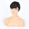 100 Brazilian Virgin Short Pixie Hair Wigs Human Hair Full Lace Front Bob Wig African Hair Cut Style None Lace Wigs4458315