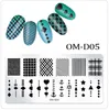 12 * 4cm stämplingsplattor mallar för nageltätning Nail art design stencil manikyr tillbehör och verktyg nap004