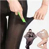 Plus la taille des collants ultra élastiques bas pour les femmes minces collants de soie noire printemps automne été collants de bas sous-vêtements sexy Y1130