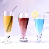 Canudos de vidro transparente 200*8mm para smoothies, coquetéis, canudos saudáveis, reutilizáveis, ecologicamente corretos, presente