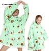 2021 New Oversized Family Matching Homewear Plush Fleece Blanket Unicorn Sleepwear, si vous avez besoin de deux sweats à capuche, veuillez commander deux H0917