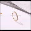 イヤリングドロップ配信2021 1PC小さな袖口、Dainty Conch Hie Non Pitced CZ Ear Cuff Nose Ring Fashion Jewelry 219 R2 O2vne