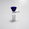 Färgglada glasoljebrännare 14mm Manliga glasskålar Pyrex Tobakskål Hookah Shisha Bongs Adapter Tjocka rör Klar rökrör för rökare
