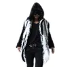 Autumn Hooded Fur Leather Jacket Mens Warm Faux Mink Coat Men Loose Jackets Splice Winter Thicken Jaqueta De Couro Men's &