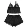 Lingerie sexy per le donne Set di biancheria intima erotica a pois porno Babydoll Lenceria pizzo trasparente costumi taglie forti Set di reggiseni349z